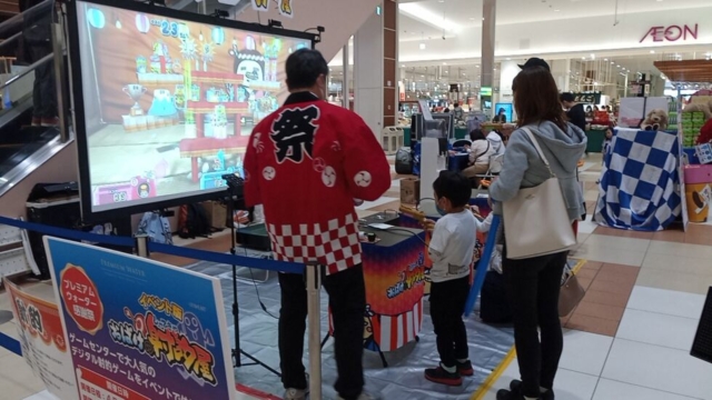 埼玉県のショッピングセンターでデジタル射的ゲームのイベントを開催!